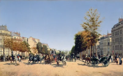View of the Champs-Elysees from the Place de l